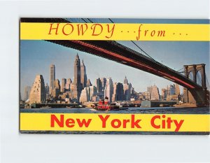 Postcard Howdy . . . from . . . New York City New York USA