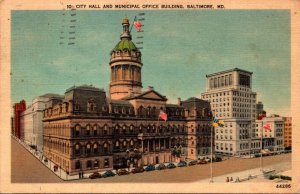 Maryland Baltimore City Hall and Municipal Office Building 1942