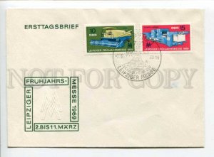 291165 EAST GERMANY GDR 1969 COVER Leipzig fair special cancellations