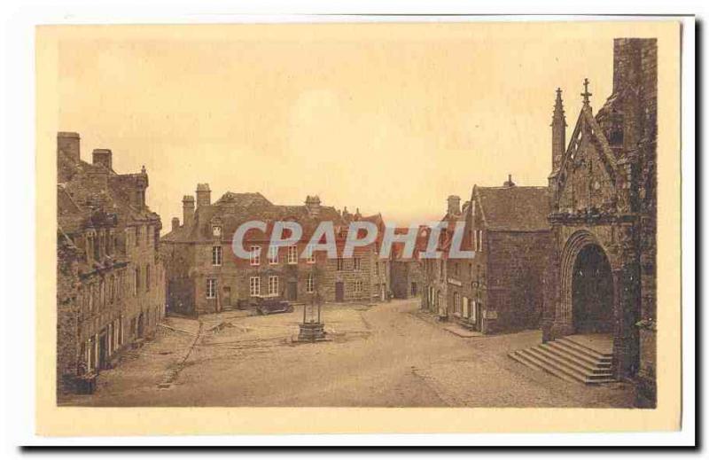 Locronan Old Postcard Place the old well house 16th and 17th centuries the & ...