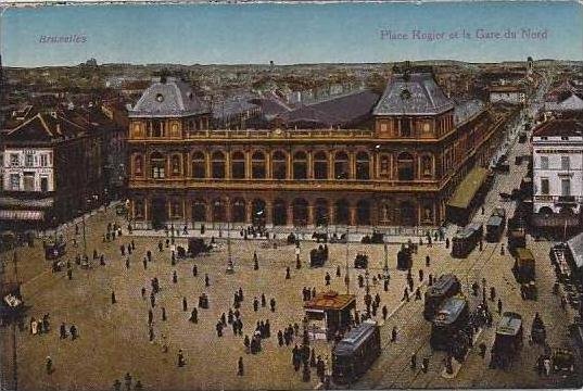 Belgium Bruxelles Brussels Place Rogier et la Gare du Nord