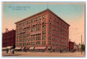 c1910 Newton Claypool Building Indianapolis Indiana IN Antique Vintage Postcard