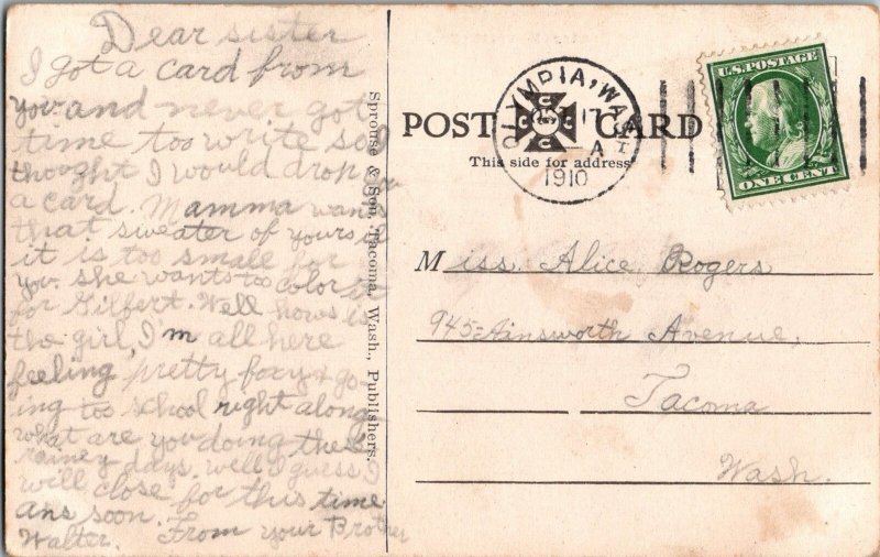 Farming Harvest Day Threshers Header Harvest Scene Washington Postcard KO11