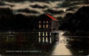 Ohio Columbus Franklin Park At Night 1912