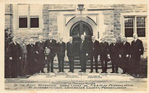 Elizabethtown PA Grand Lodge F. & AM of Pennsylvania Real Photo Postcard