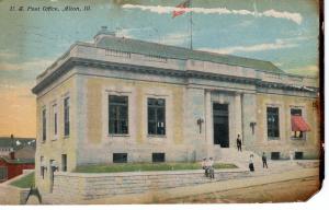 US    PC1145 POST OFFICE, ALTON ILLINOIS 1911 POSTAGE DUE