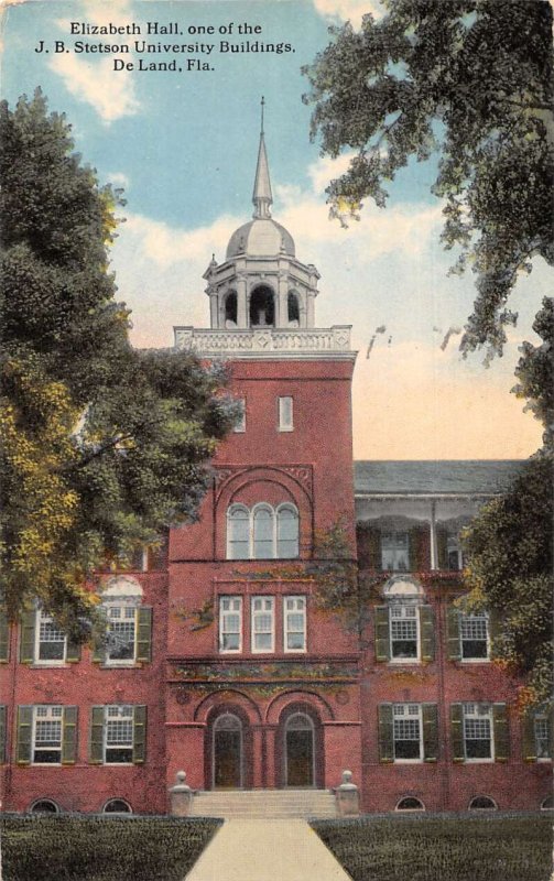 DeLand Florida Stetson University Elizabeth Hall Vintage Postcard AA22423