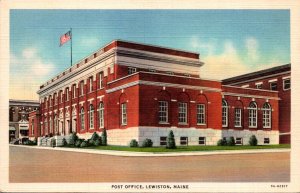 Maine Lewiston Post Office Curteich