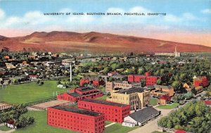 Pocatello, ID Idaho UNIVERSITY OF IDAHO~Southern Branch BIRD'S EYE VIEW Postcard