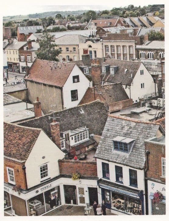 Pebble Beauty Salon Stunning Birds Eye Hitchin Hertfordshire Aerial Postcard