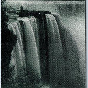 c1900s NY UDB Horseshoe Falls from Goat Island +Unposted Stamp Wild Pcellas A206