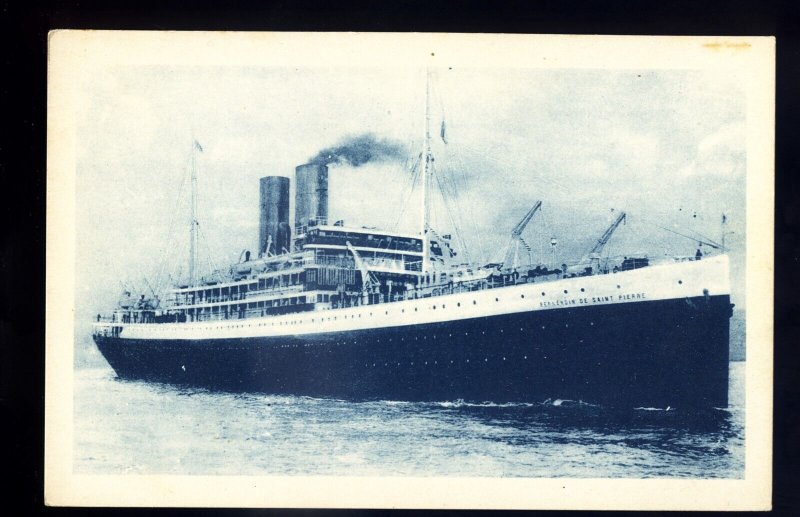 LS3456 - French Messageries Maritimes Liner - Bernardin-de-Saint-Pierre - p'card