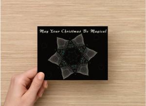 Set of 6 Christmas Postcard, Kaleidoscope of Christmas Lights Lights Within