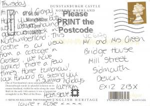 uk6170 northumbrias atmospheric castle  uk