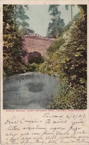 Rustic Bridge Point Defiance Park Tacoma Washington 1907