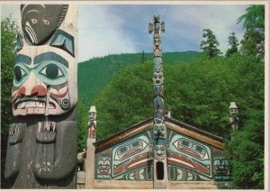 Totem House at Totem Bight Ketchikan Alaska Continental Postcard