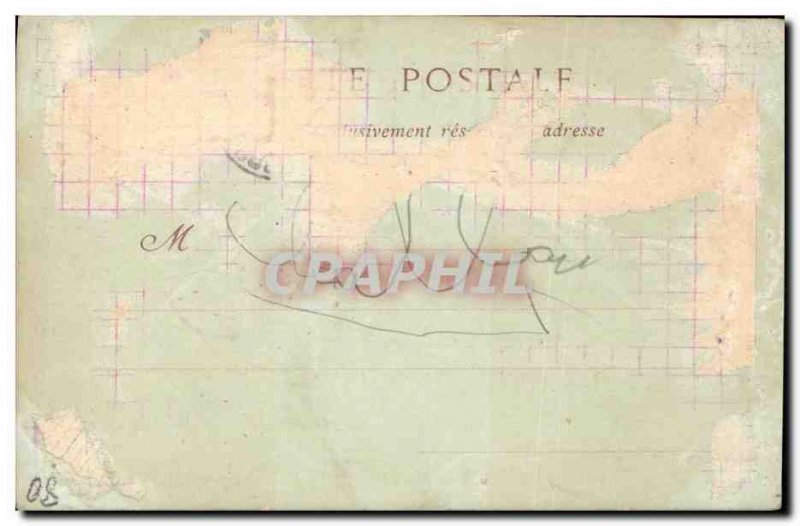 Old Postcard Mers les Bains Beach and Casino