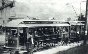 Real Photo Trolleys, Cascade Station in Berlin, New Hampshire
