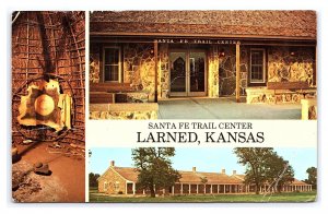 Postcard Santa Fe Trail Center Larned Kansas Multi View Card