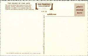 Vtg Palace Of Fine Arts Panama Pacifc Exposition San Francisco CA Postcard