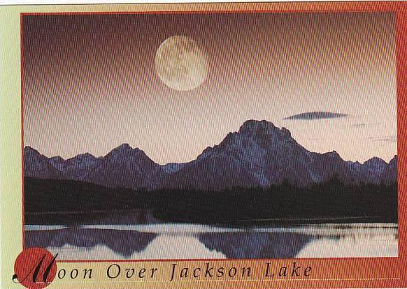 Wyoming Moon Over Jackson Lake Grand Teton National Park