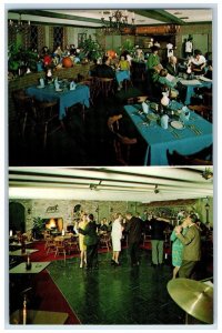 c1960s Dancing Eating Christmas Island Resort Laconia New Hampshire NH Postcard 