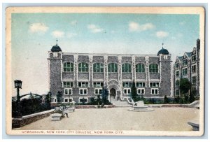 c1910's Gymnasium New York City College Building New York NY Antique Postcard