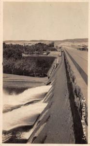 Aswan Egypt Reservoir Real Photo Antique Postcard J40781