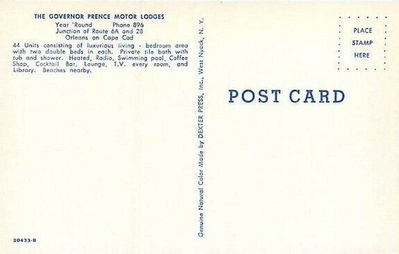 MA, Cape Cod, Orleans, Massachusetts, Governor Prence Motor Lodges, Pool, Dexter