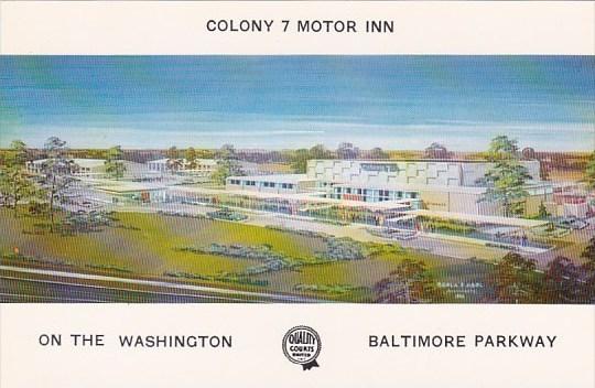 Baltimore Colony 7 Motor Inn On The Washington Baltimore Maryland