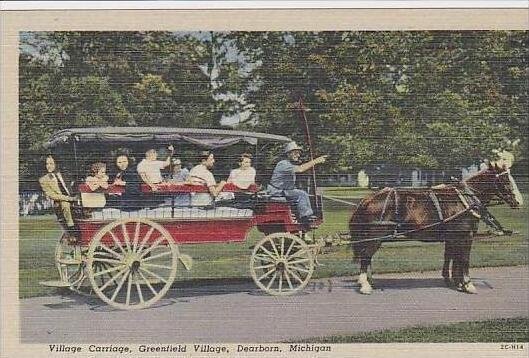 Michigan Dearborn Village Carriage Greenfield  Village