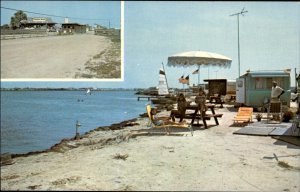 Fenwick Island Delaware Treasure Island Campground c1950-60s Vintage Postcard