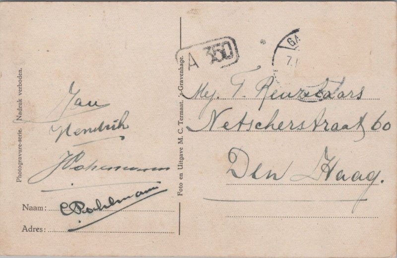 Netherlands Restaurant En Thuishuis Uddelermeer Apeldoorn Vintage Postcard 09.69