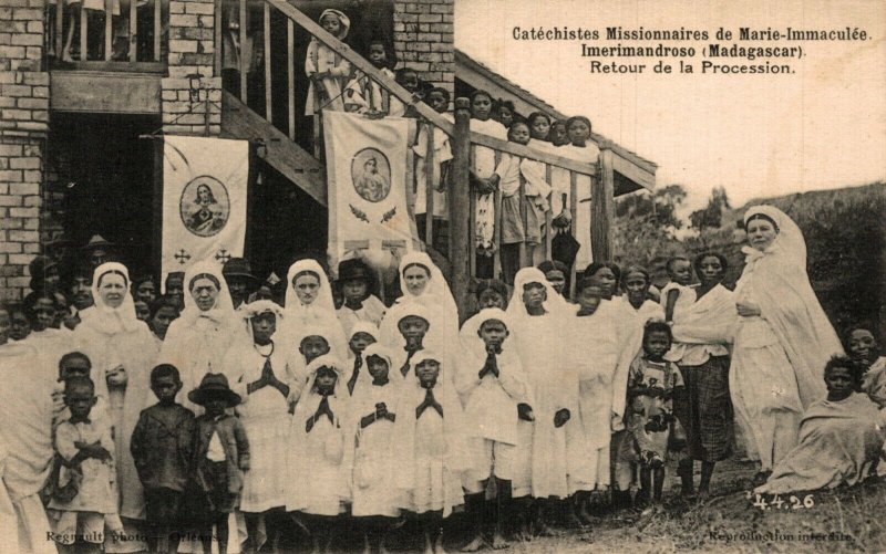 Madagascar Missionary Catechists of Mary Immaculate Vintage Postcard 08.56