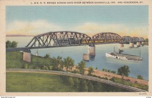 HENDERSON , Kentucky , 1930-40s ; Train on bridge