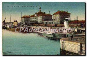 Old Postcard Calais Maritime Station