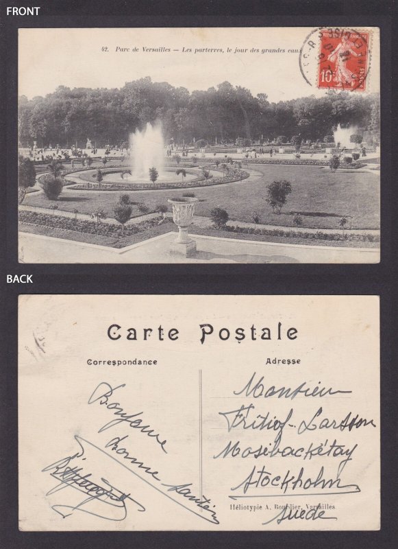 FRANCE, Postcard, Versailles, The park