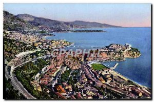 Old Postcard Monaco Vue Generale De La Principality