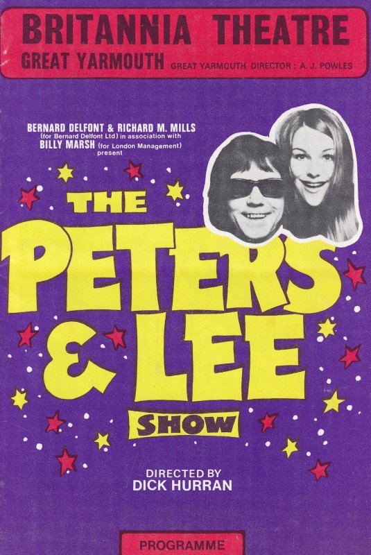 Peters & Lee Live Great Yarmouth Norfolk Vintage Theatre Programme