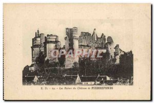 Chateau de Pierrefonds Postcard Ancient Ruins