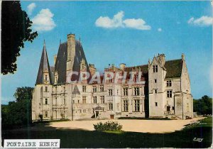 Postcard Modern Fontaine Henry (Calvados) Normandy Picturesque Le Chateau (fi...