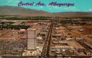 New Mexico Albuquerque Aerial View Central Avenue