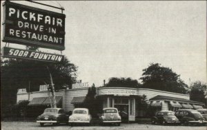 Pickfair Drive-In Restaurant HWY 2 Near Toronto Roadisde Cars Postcard