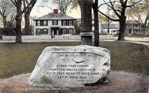 Line of the Minute Men in Concord, Massachusetts