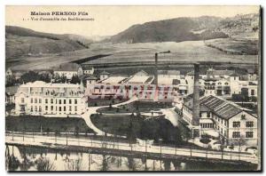 Postcard Old House Pernod Fils View d & # 39ensemble of institutions