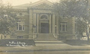 Sommerville Massachusetts Public Library occupation RPPC Postcard 25-11249
