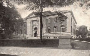 Vintage Postcard 1909 The Public Library Building Utica New York N. Y.