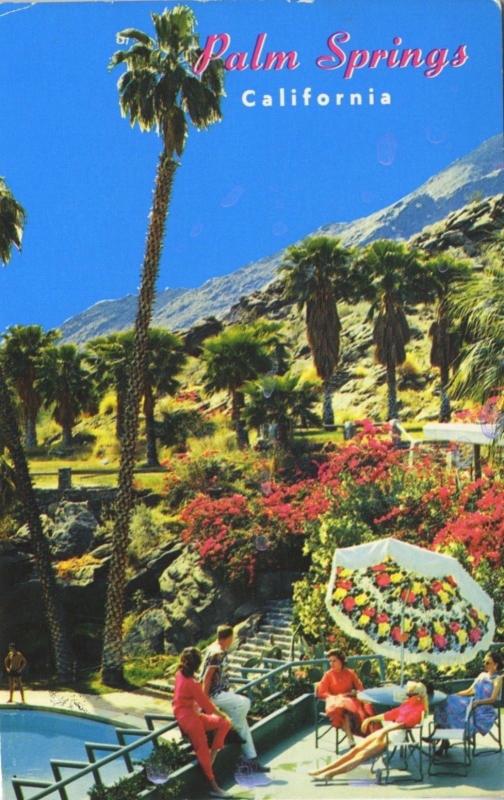 Palm Springs CA The Tennis Club Calif c1983 Vintage Postcard D18