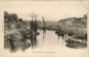 CPA PONT-AVEN Vue du Port en aval (143716)