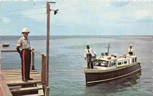 Harbour Police Launch at Jetty St. Michael Barbados West Indies Unused 